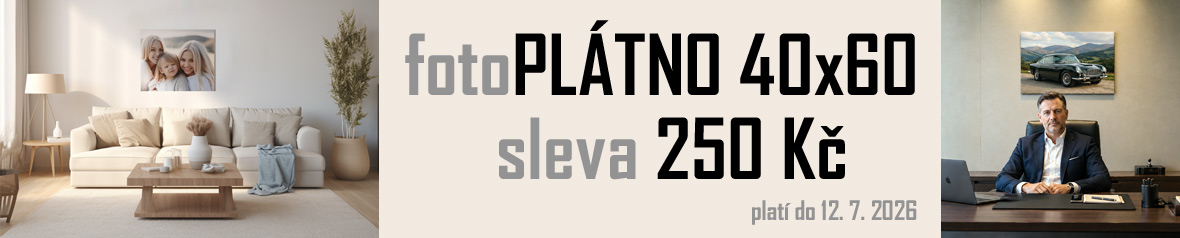 Sleva na fotoplátno s vaším potiskem