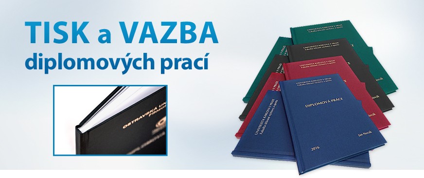 Vážeme a tiskneme diplomky a bakalářky