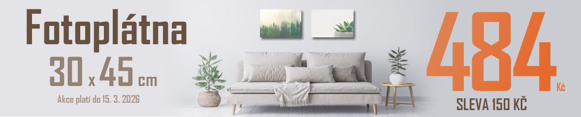 Sleva na fotoplátno s vašim potiskem