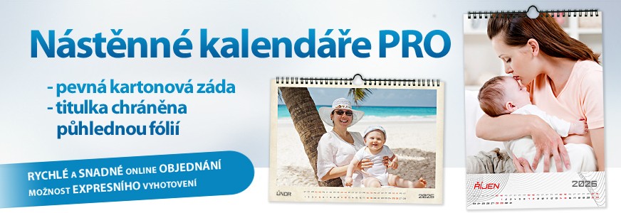 Jednoduché online objednání kalendáře z vašich fotek. Pěkný dárek.