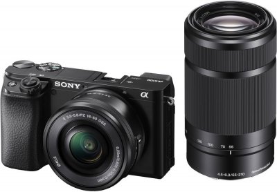SONY ILCE-6100 Alfa 6100 + 16-50mm + 55-210mm objektiv 