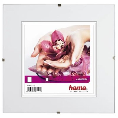 Hama Clip-Fix, antireflexní sklo, 30x30 cm