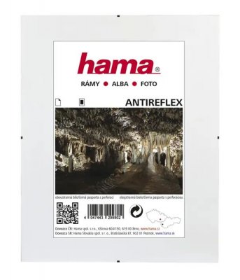 Hama Clip-Fix, antireflexní sklo, 30x45 cm