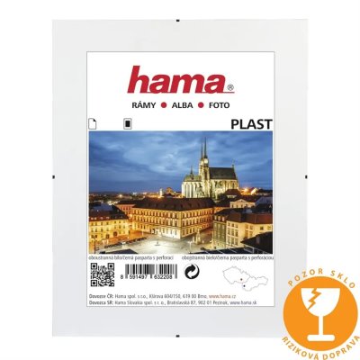 Hama Clip-Fix, plastové sklo, 62x93 cm